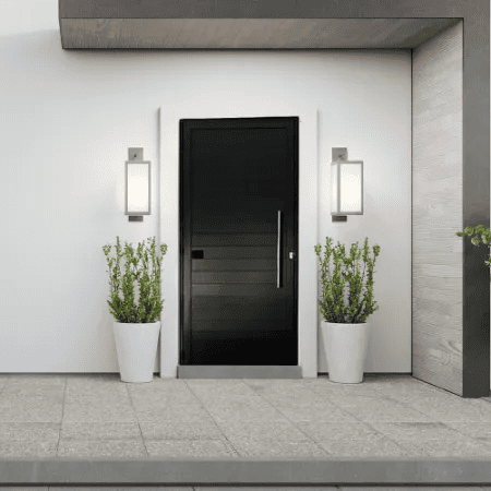 Porta Lambril Preto Fechada 210x80