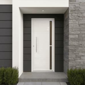 Porta Lambril Branco Com Visor Lateral 210x80